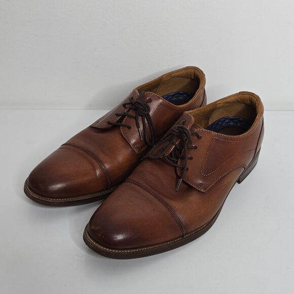 Florsheim Rucci Cap Toe Oxford Dress Shoes Mens Sz 10 M Brown Leather 13384 main image 9